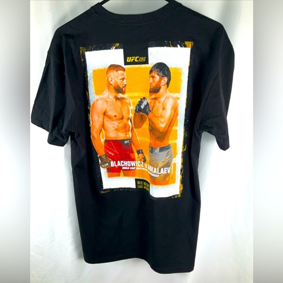 UFC 282 Men’s Black Size Large Double Sided Graphic Short Sleeve T Shirt - Picture 2 of 9